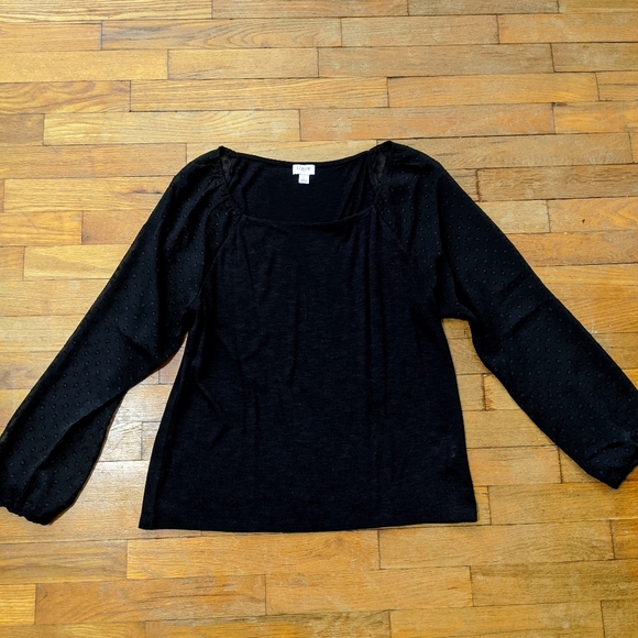 J. Crew Tops - JCrew Swiss Dot Sleeve Top